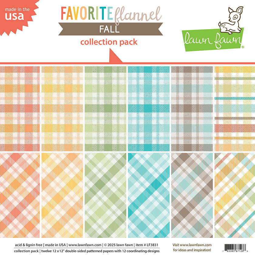 Lawn Fawn favorite flannel fall Collection Pack