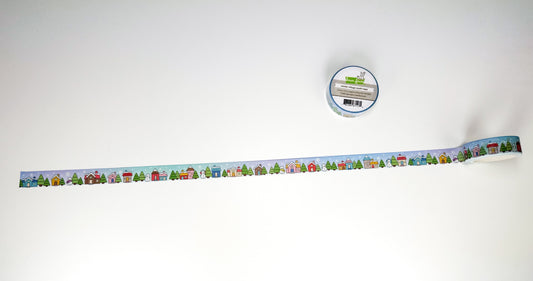 Lawn Fawn winter village washi tape