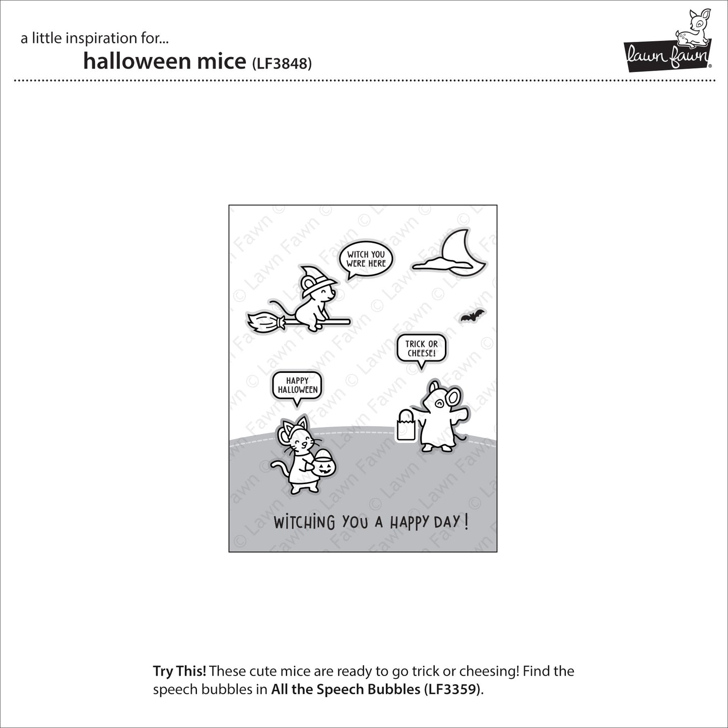 Lawn Fawn halloween mice