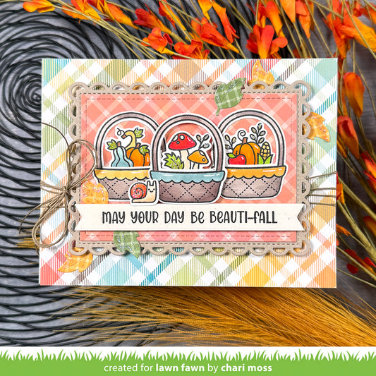 Lawn Fawn spring basket add-on: fall