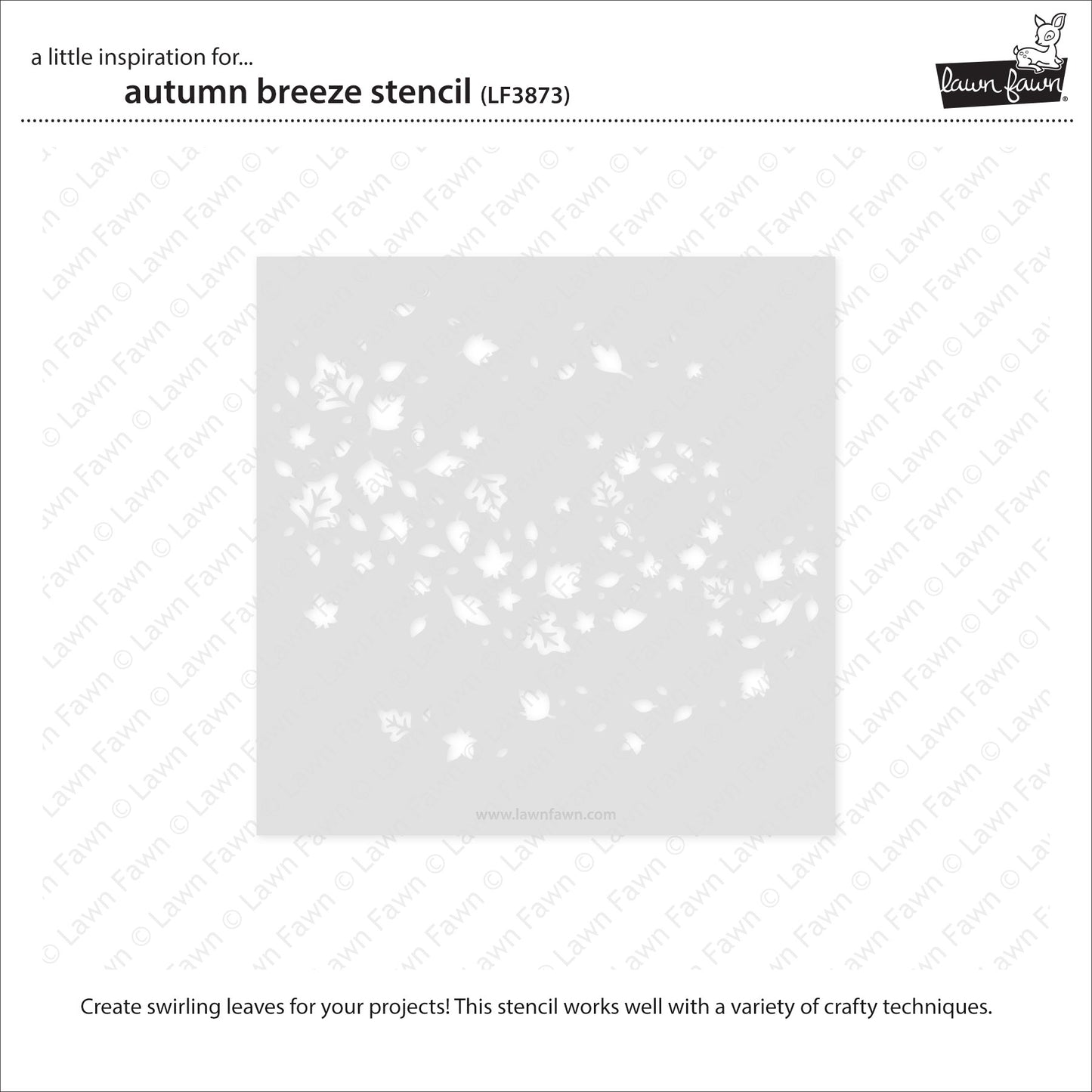 Lawn Fawn autumn breeze stencil