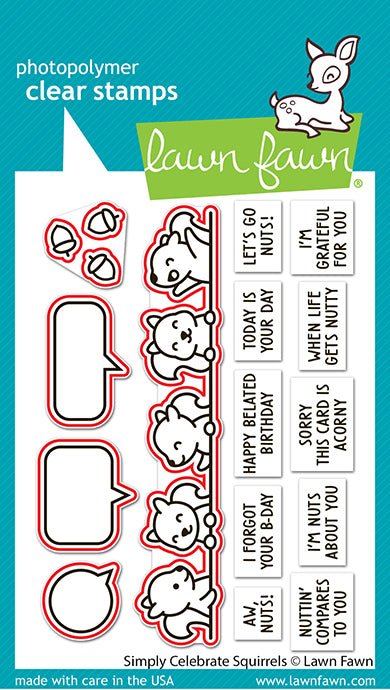 Lawn Fawn Simply Celebrate Squirrels Lawn Cuts Stanzen