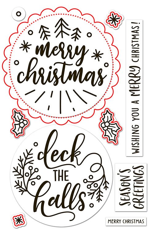Lawn Fawn big messages: christmas lawn cuts
