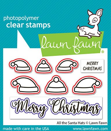Lawn Fawn all the santa hats lawn cuts