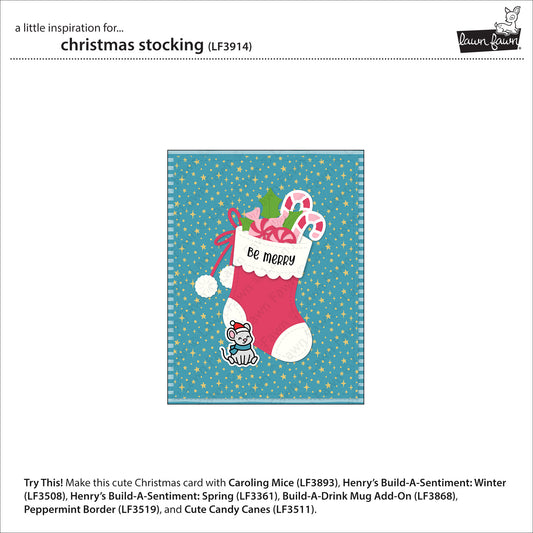 Lawn Fawn christmas stocking