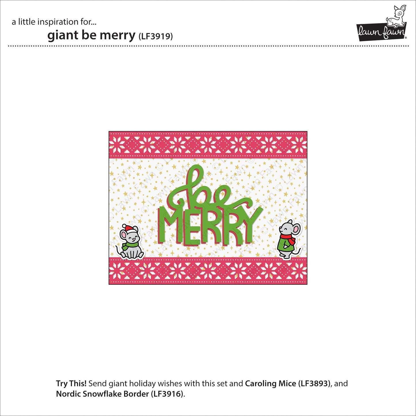 Lawn Fawn giant be merry