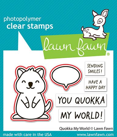 Lawn Fawn Quokka My World Outline Stanzen