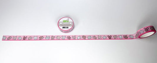 Ca. 50cm ausgerollt: Lawn Fawn Happy Mice Washi Tape mit dekorativen Motiven