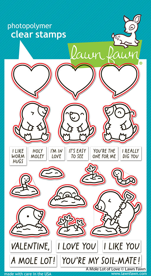 Lawn Fawn A mole lot of love lawn cuts Outlinestanzen