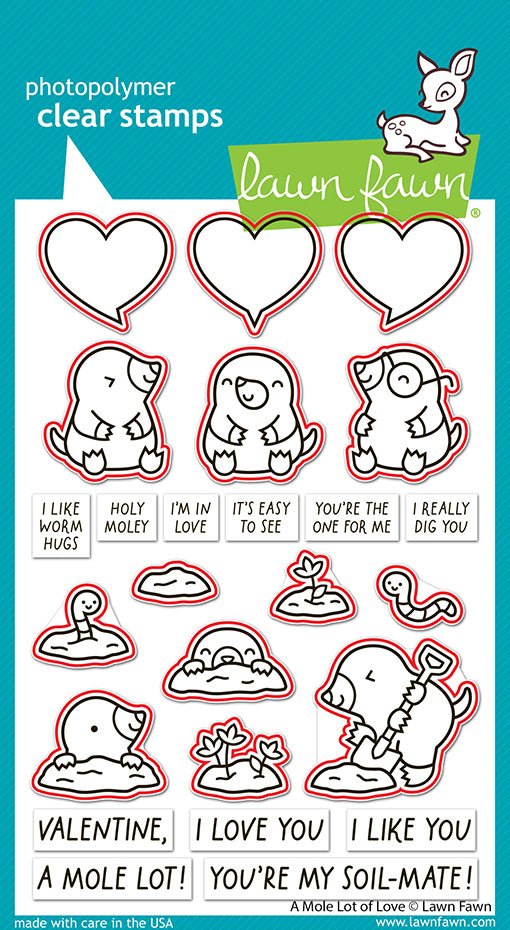 Lawn Fawn A mole lot of love lawn cuts Outlinestanzen