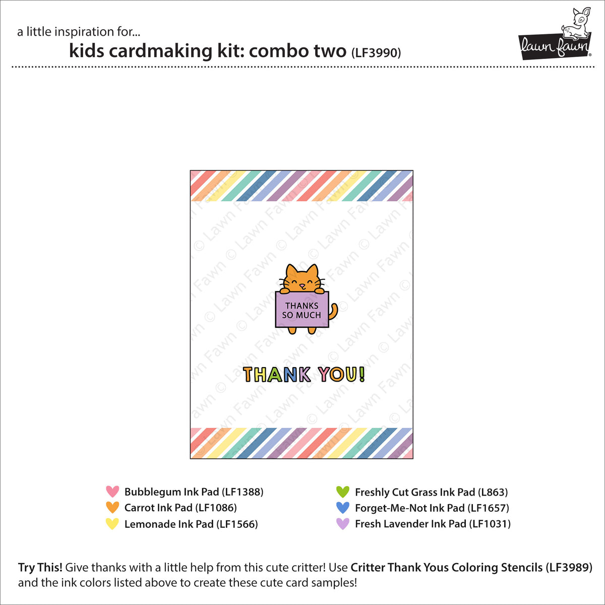 Lawn Fawn kids cardmaking kit: combo two Kartenbastelset Produktbild 5