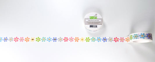 Lawn Fawn happy flowers washi tape