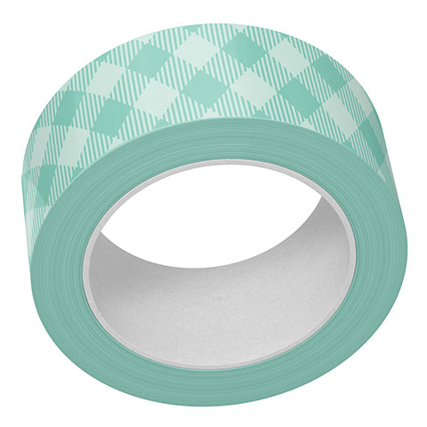 Washi Tape Bundle: aqua gingham + happy flowers