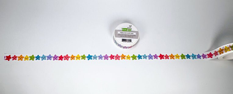 Ca. 50cm ausgerollt. Lawn Fawn Happy Stars Washi Tape mit dekorativen Motiven