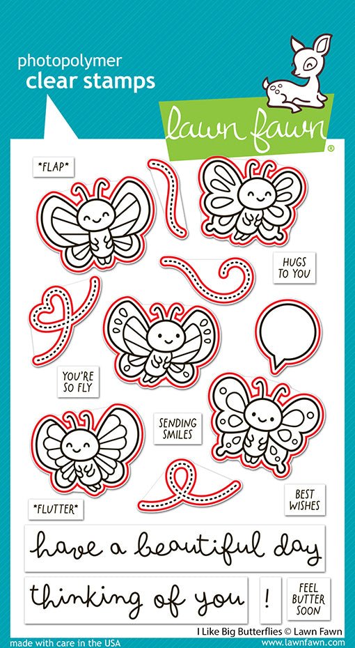 Lawn Fawn I Like Big Butterflies Stanzen