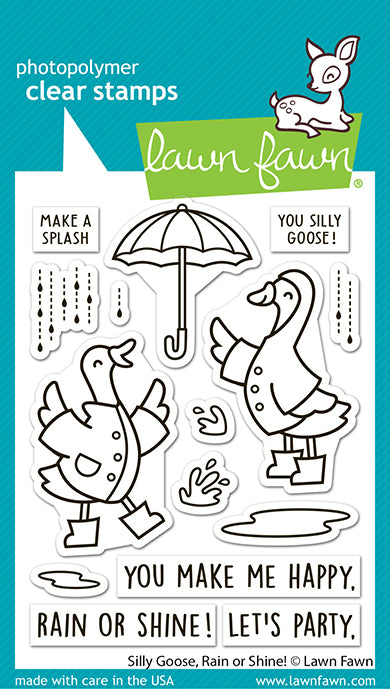 Bundle: Silly Goose, rain or shine!Stempel + Stanze
