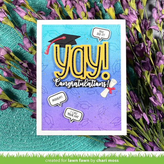 Lawn Fawn all the grad caps