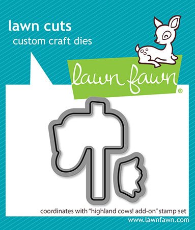 Lawn Fawn Highland Cows! Add-On Outline Stanzen