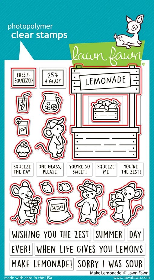 Lawn Fawn Make Lemonade! Outline Stanzen