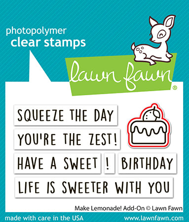 Lawn Fawn Make Lemonade! Add-On Outline Stanzen