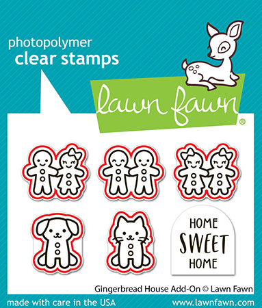 Lawn Fawn gingerbread house add-on Outline Stanzen Produktbild 2