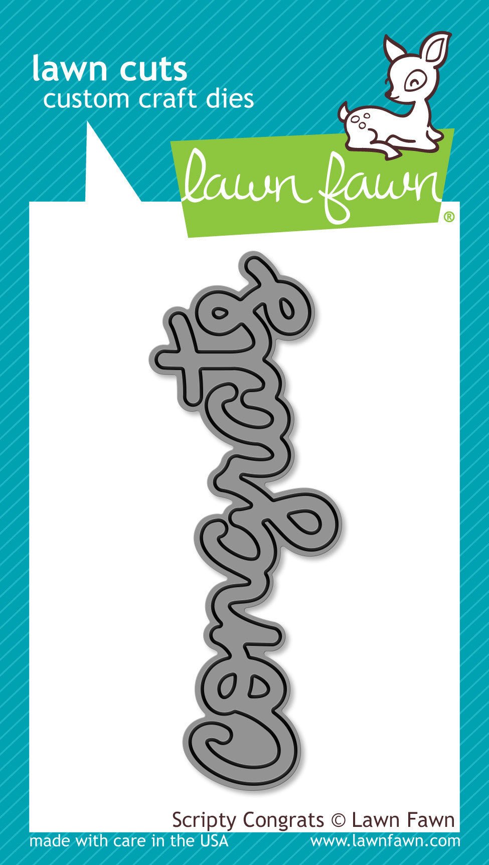 Lawn Fawn Scripty Congrats – Glückwunsch-Stanze