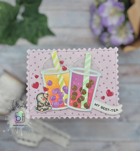 Lawn Fawn Postage rectangle stackables Postmarken-Rahmen Rechtecke Stand alone Stanzen