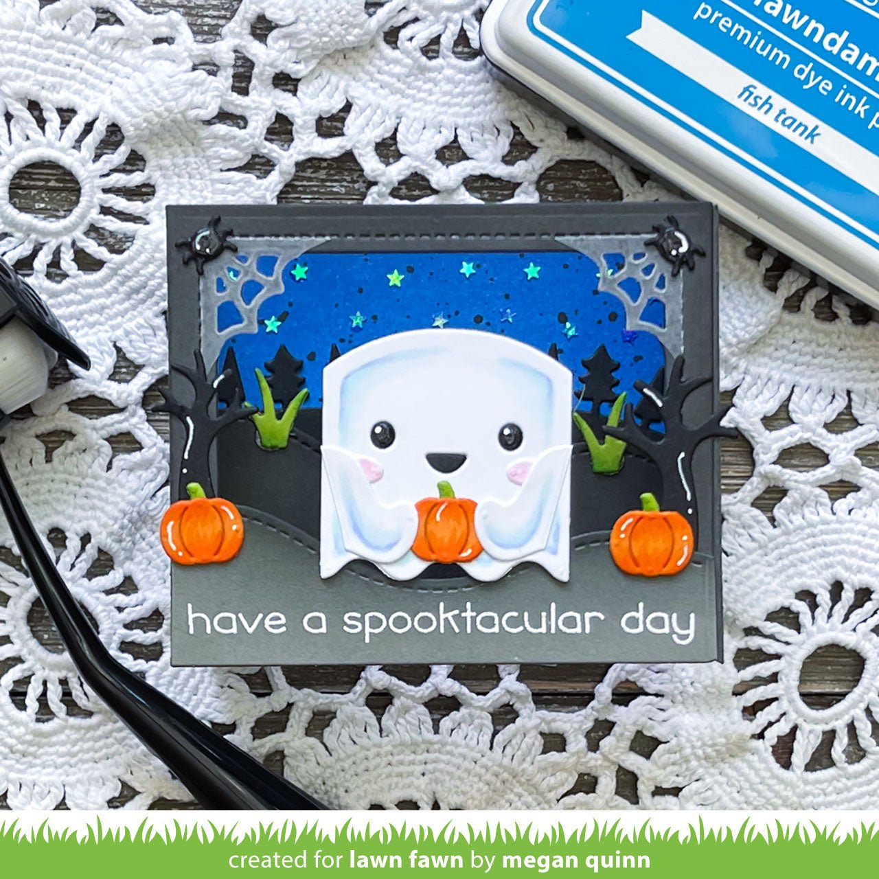 Lawn Fawn - Tiny Gift Box Ghost Add-On - Stand alone Stanzschablonen