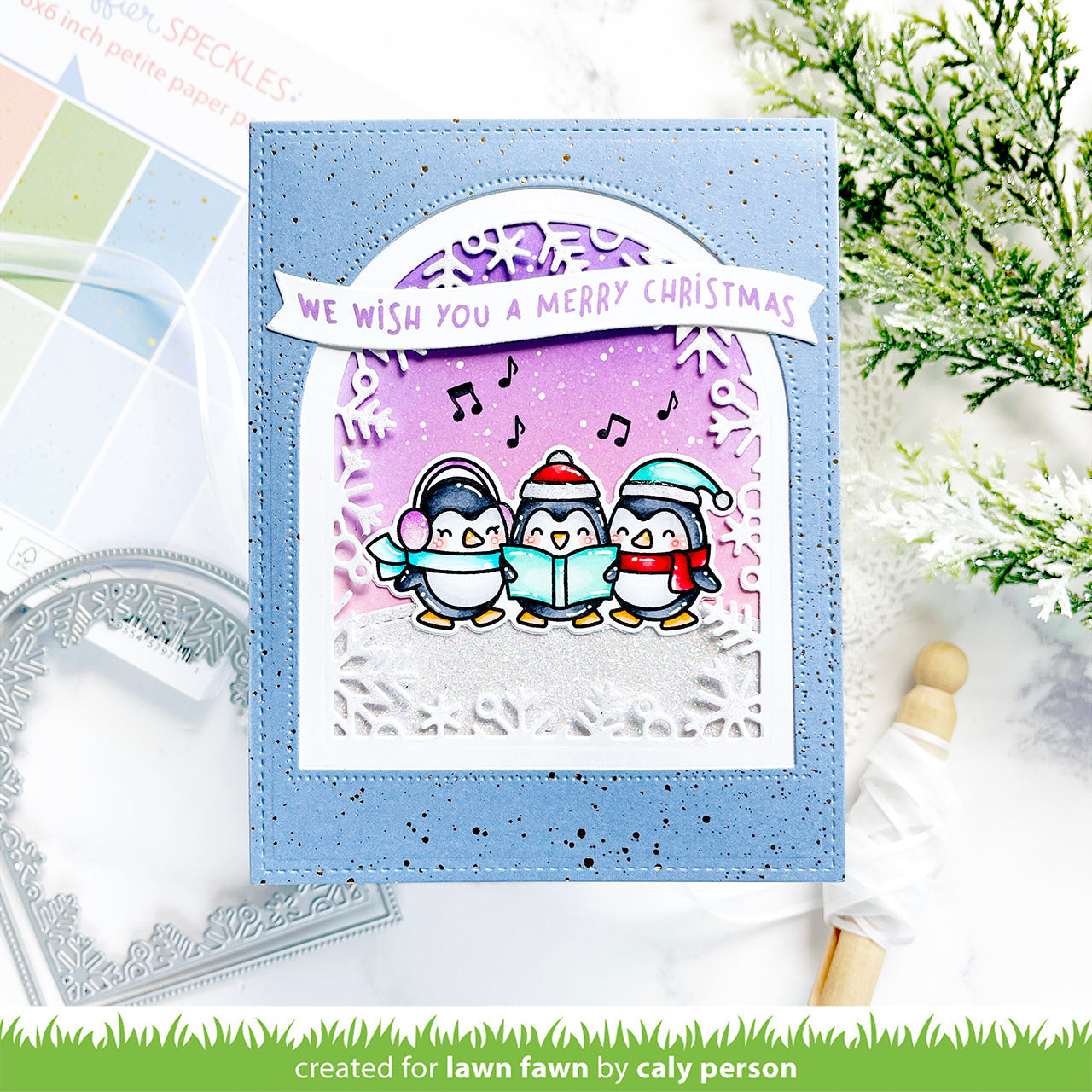 Lawn Fawn Winter Wonderland Window Stand alone Stanzen