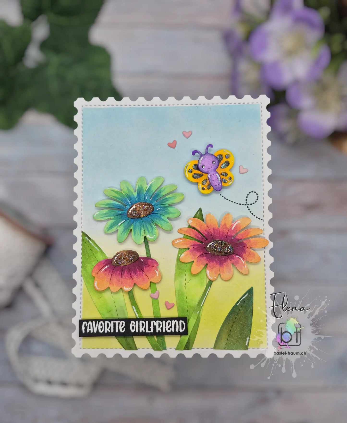 Lawn Fawn meadow backdrop: landscape Stanzen