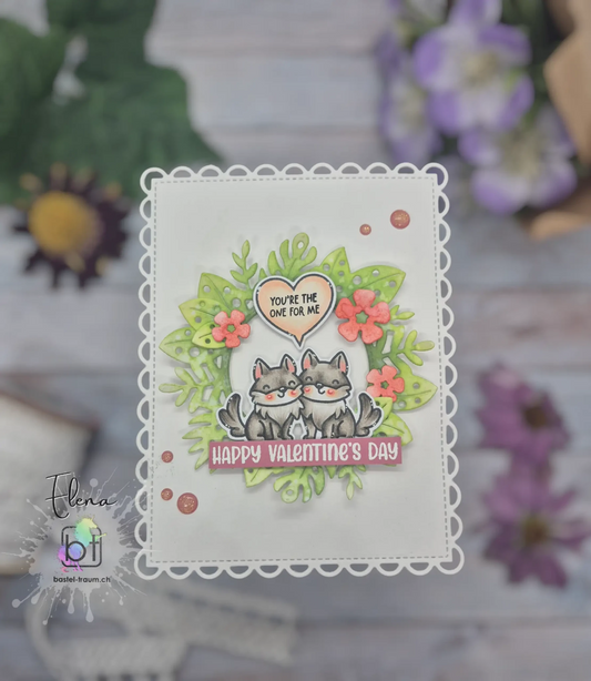 Lawn Fawn Wild Wolves clear stamp set 4x6