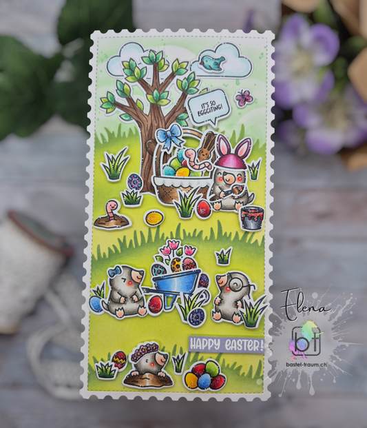 Materialien ✂️ 📏
Stempel
A Mole lot of love
Kanga rrific add on
Eggstra anazing
Garten before n afters
You goat this
Spring Basket
Stanzen
Postage Rectangle Stackables
Distress Oxides
Stickles
Moon dust