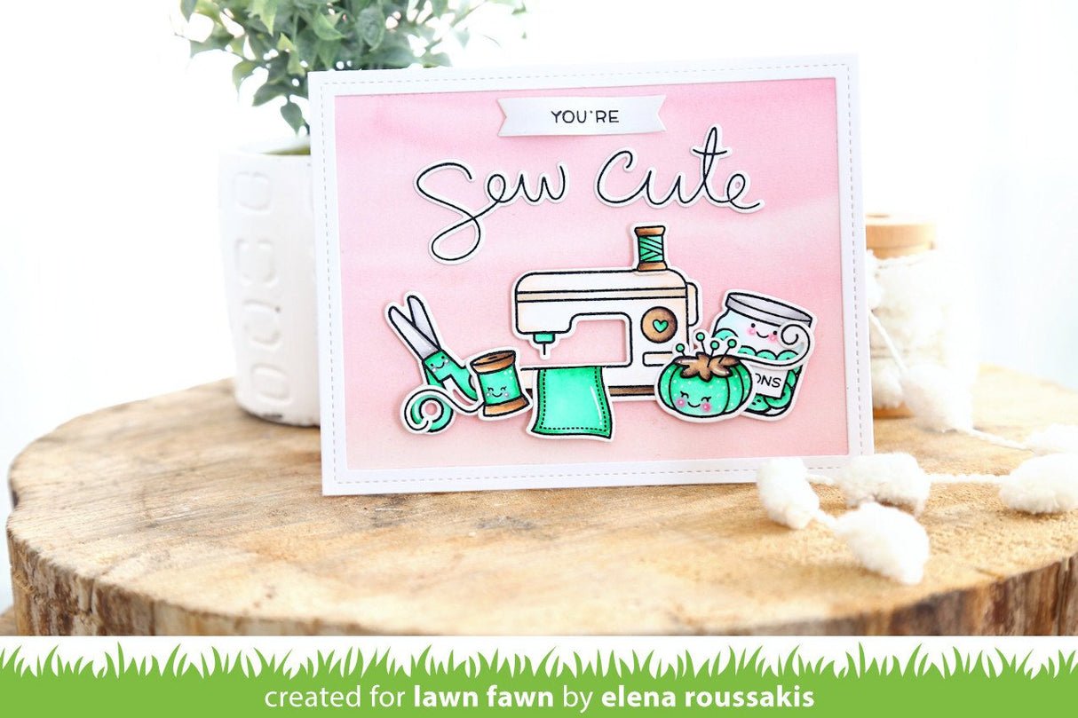 Lawn Fawn sewn with love