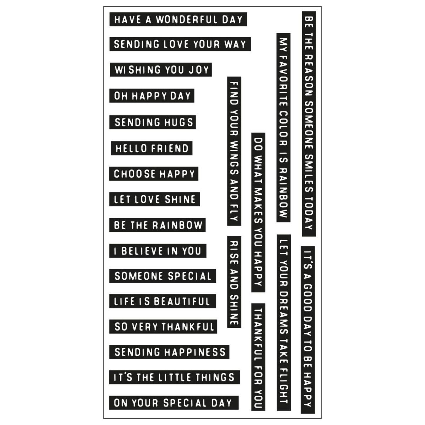 Sizzix - Clear Stamps by Pete Hughes Good Vibes #3