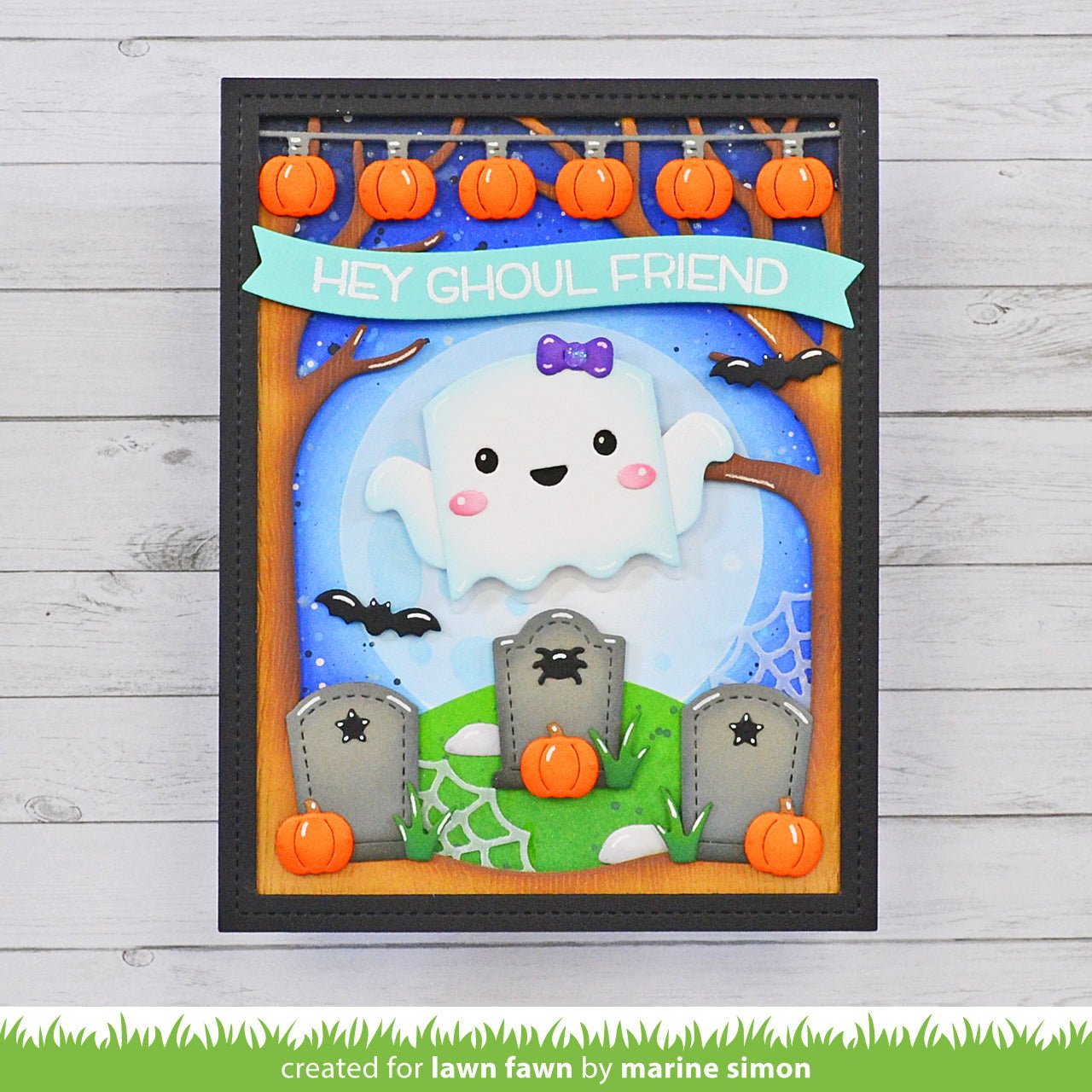 Lawn Fawn Spooky Forest Backdrop Stand alone Stanzen