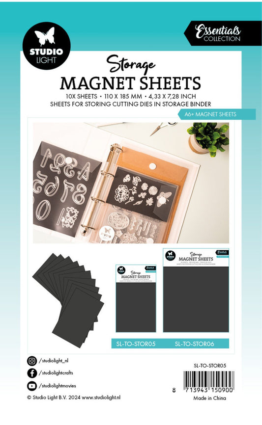 Rückseite, Storage Magnet Sheets A6+ Magnetic Sheets - 10 Stück