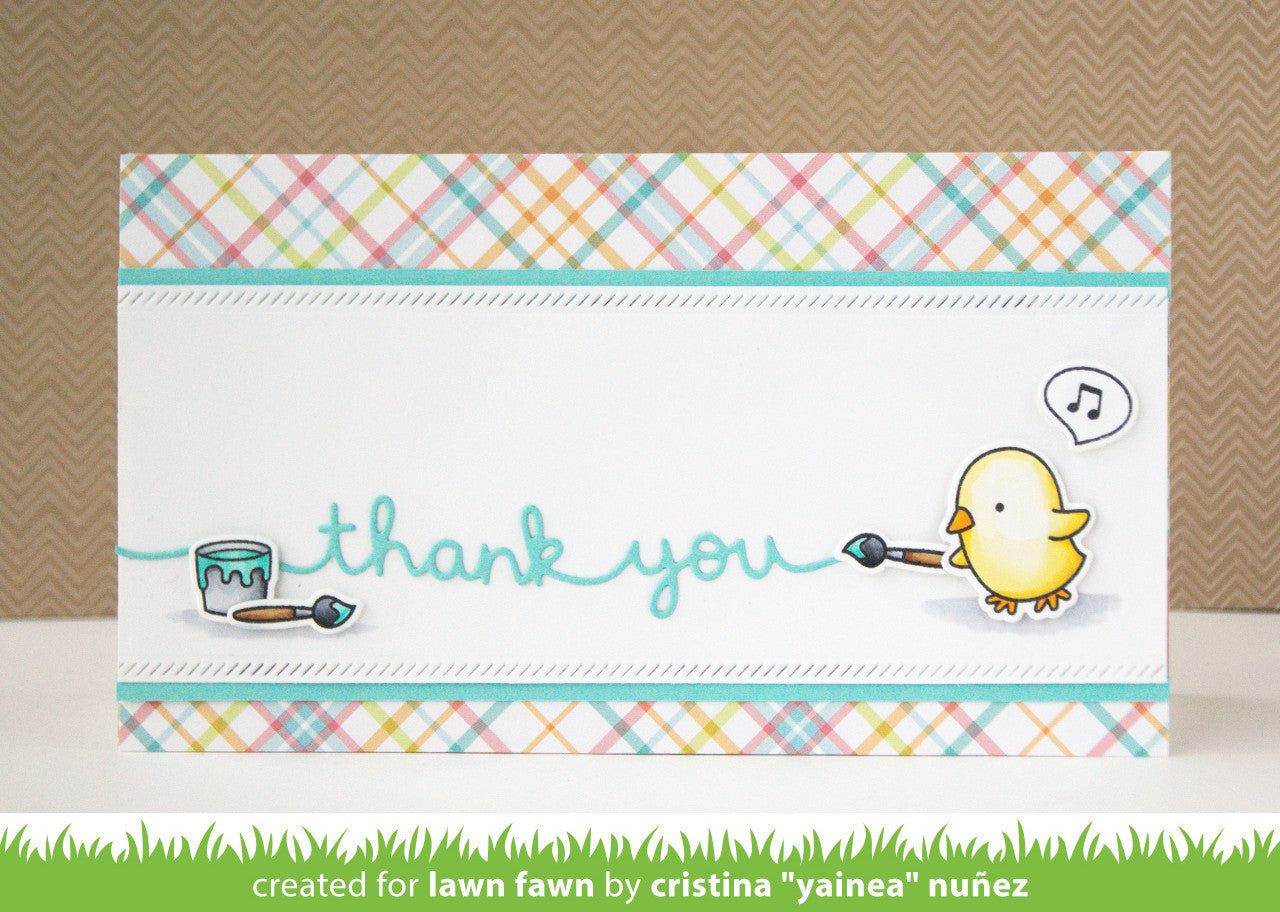 Lawn Fawn Thank You Border Stanzen