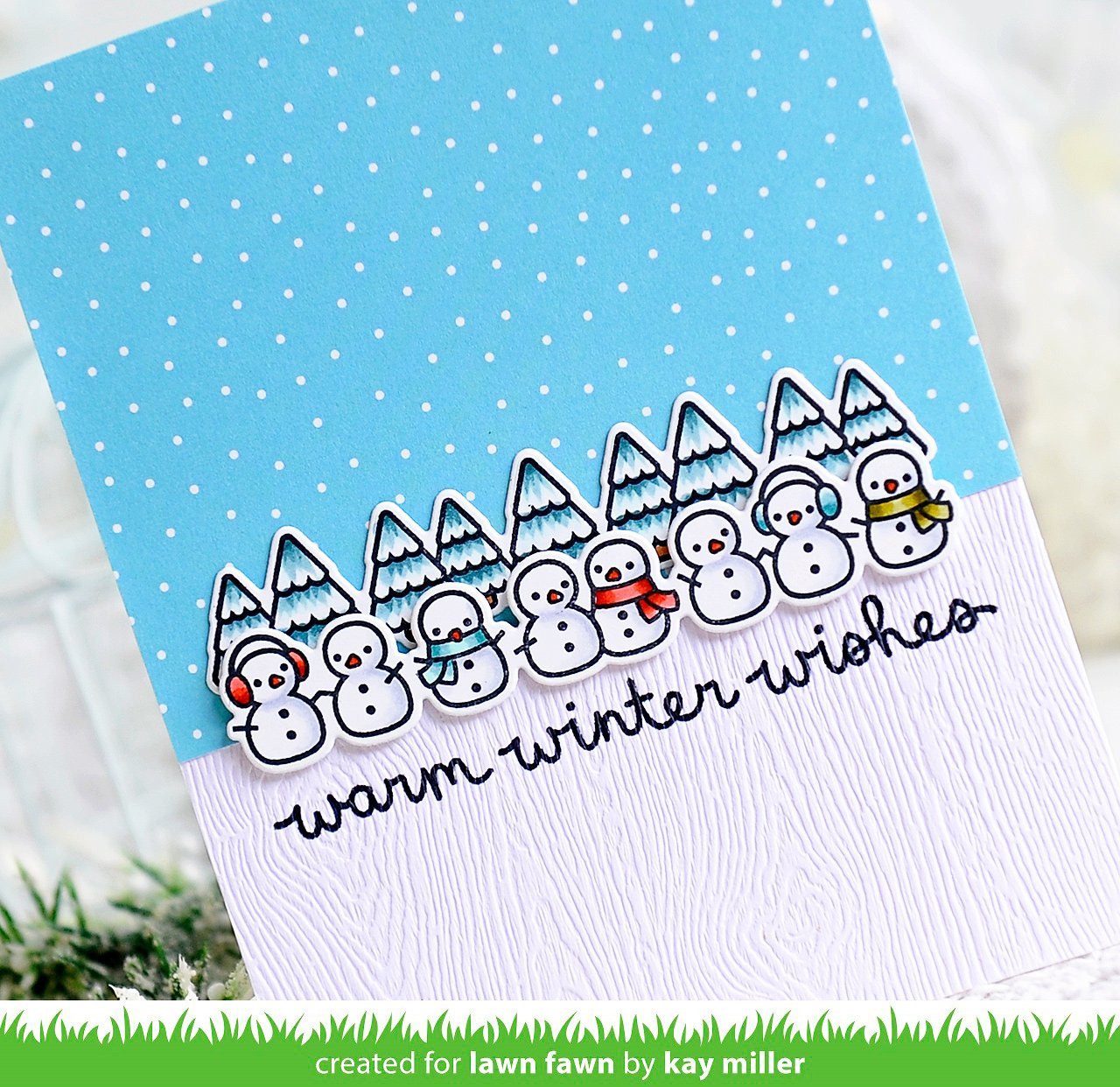 Lawn Fawn Winter Scripty Sentiments Clear Stamps 4x6
