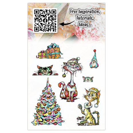 AALL and Create Santa's Sidekicks Catmas Capers A6 Stamp Set