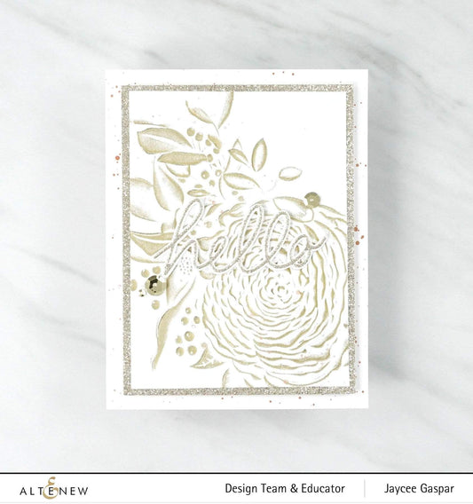 Altenew - 3D Embossing Folder - Ranunculus Bouquet
