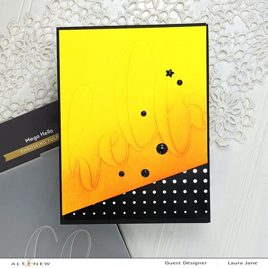 Altenew Mega Hello 3D Prägefolder