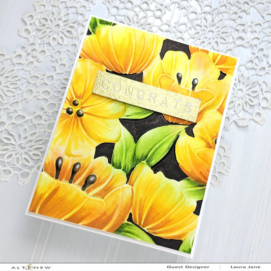 Altenew - 3D Embossing Folder - Flowers & Leaves