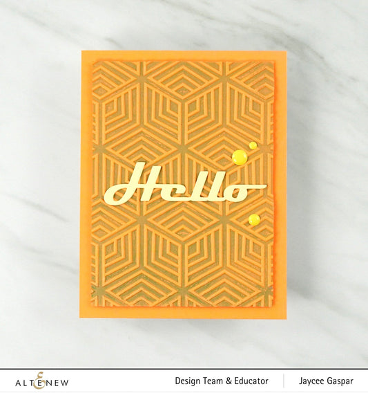 Altenew - 3D Embossing Folder - Geo Diamonds