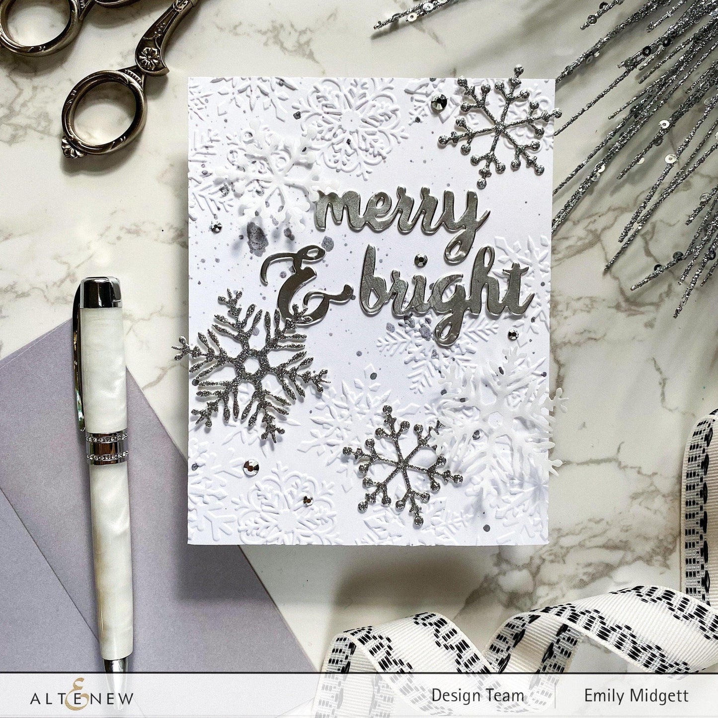 Altenew - 3D Embossing Folder - Layered Snowflakes