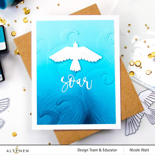 Altenew - 3D Embossing Folder - Mighty Waves