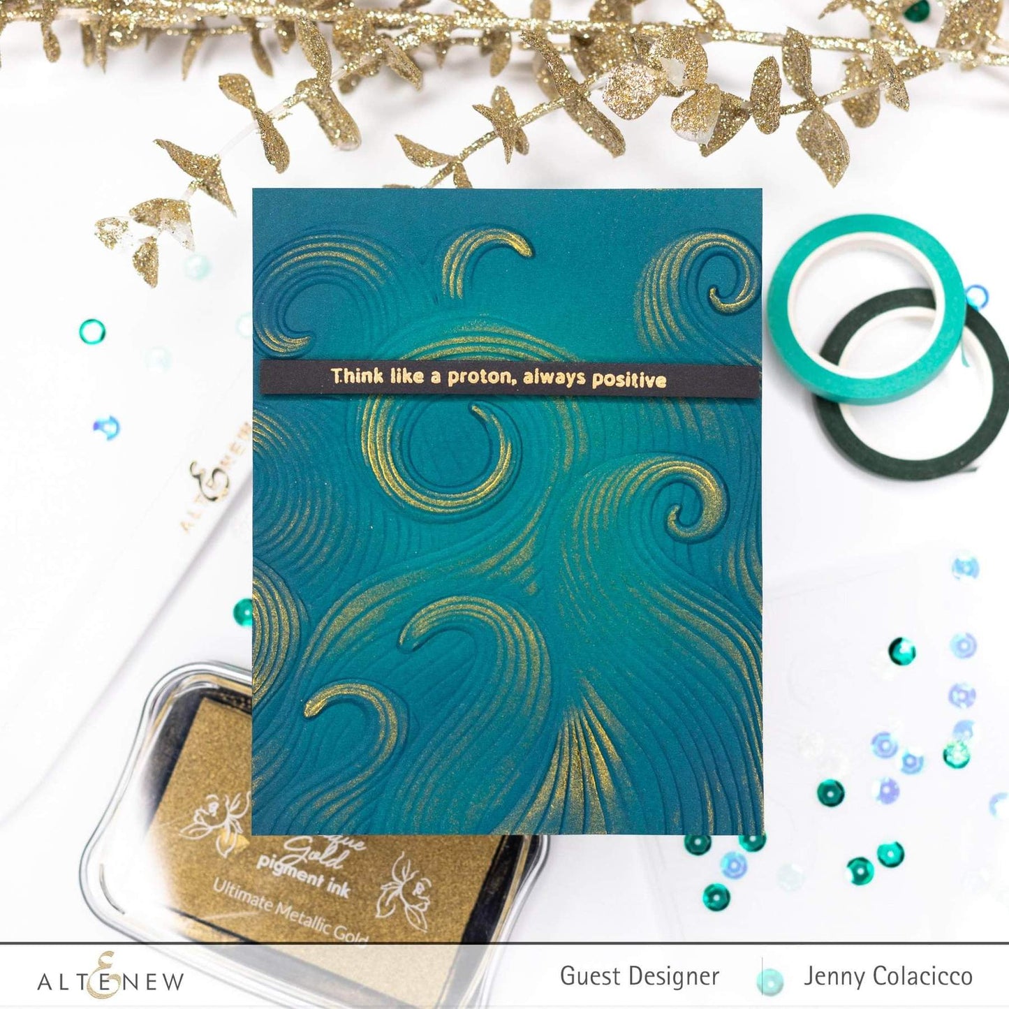 Altenew - 3D Embossing Folder - Mighty Waves