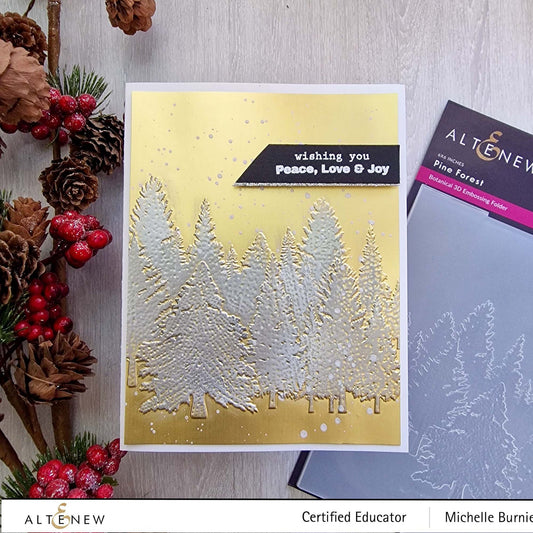 Altenew - 3D Embossing Folder - Pine Forest