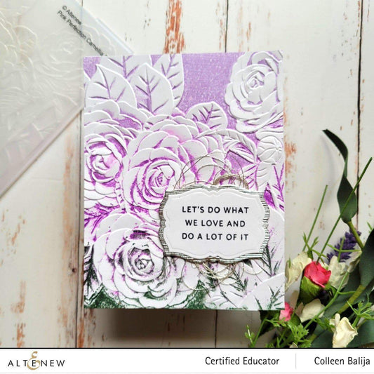 Altenew - 3D Embossing Folder - Pink Perfection Camellia
