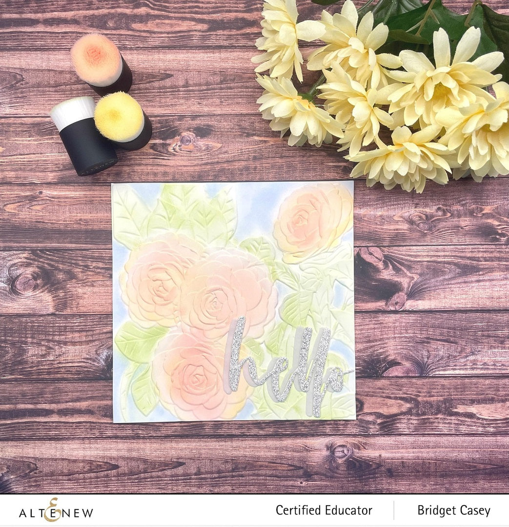 Altenew - 3D Embossing Folder - Pink Perfection Camellia