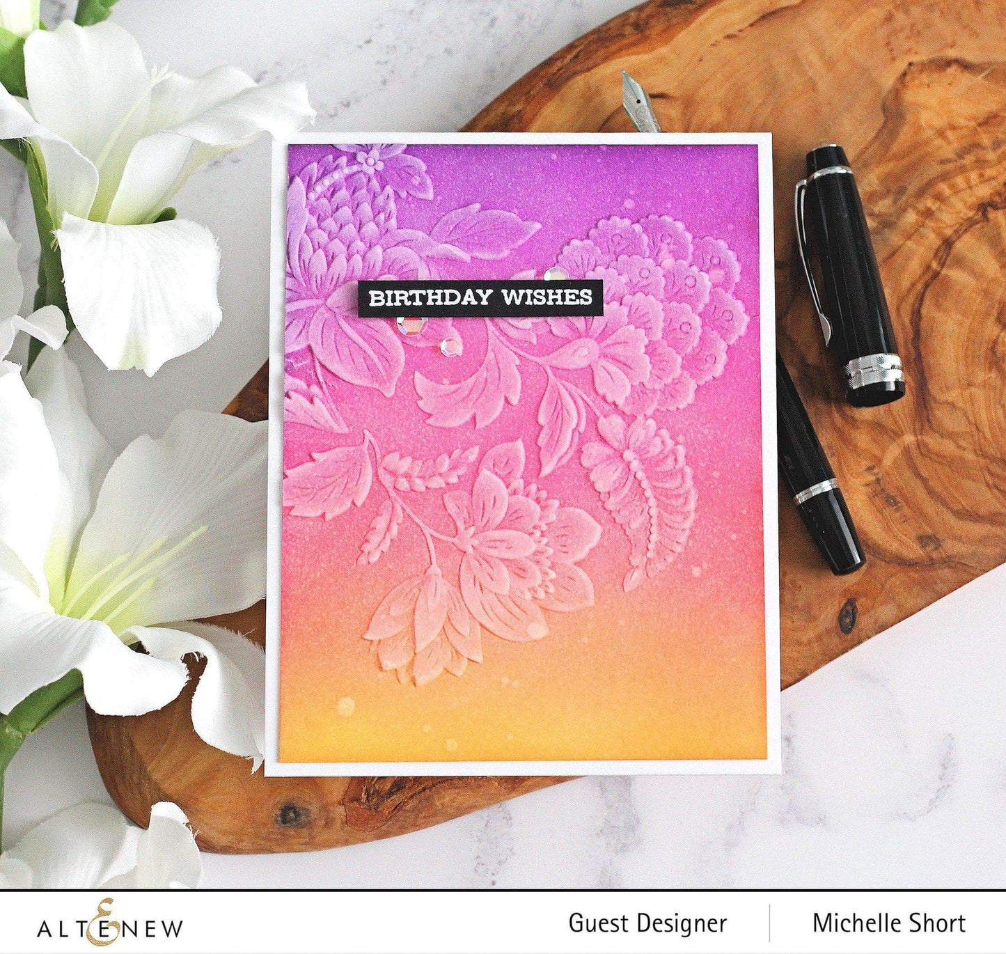 Altenew - 3D Embossing Folder - Scalloped Flowers